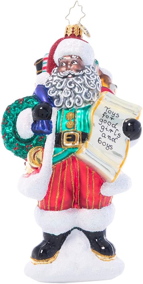 Christopher Radko Hand-Crafted European Glass Christmas Decorative Ornament, Stocked Up for Christmas