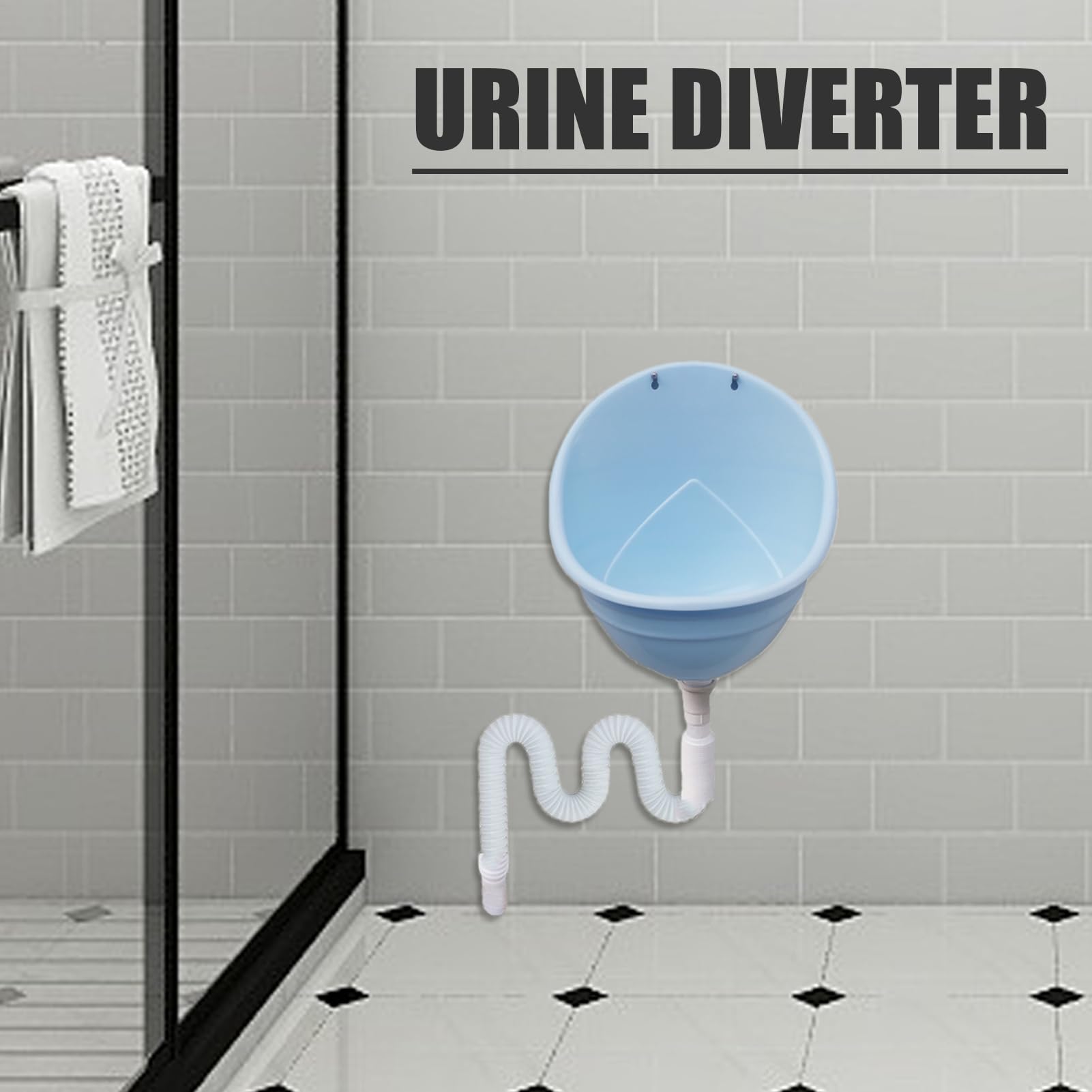 Urinoir sans eau, urinoir sans eau pour homme, portable pour | homme, toilettes d'extérieur inverseur, support mural portable pour arrière-cour