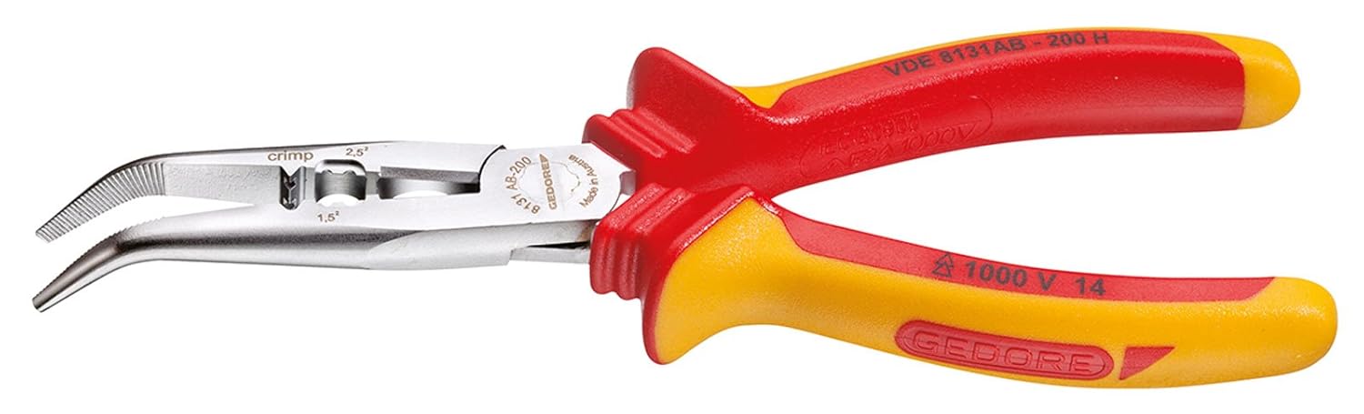 Super Cheap 🛒 GEDORE VDE 8131 AB-200 H VDE Multiple Pliers with VDE Insulating Sleeves, Angled Pattern