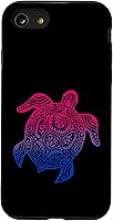 Vista 13 de Funda para iPhone 14 Pro Max Bisexual Pride Sutil Bi LGBTQ Orgullo Gay Lindo Tortuga LGBT
