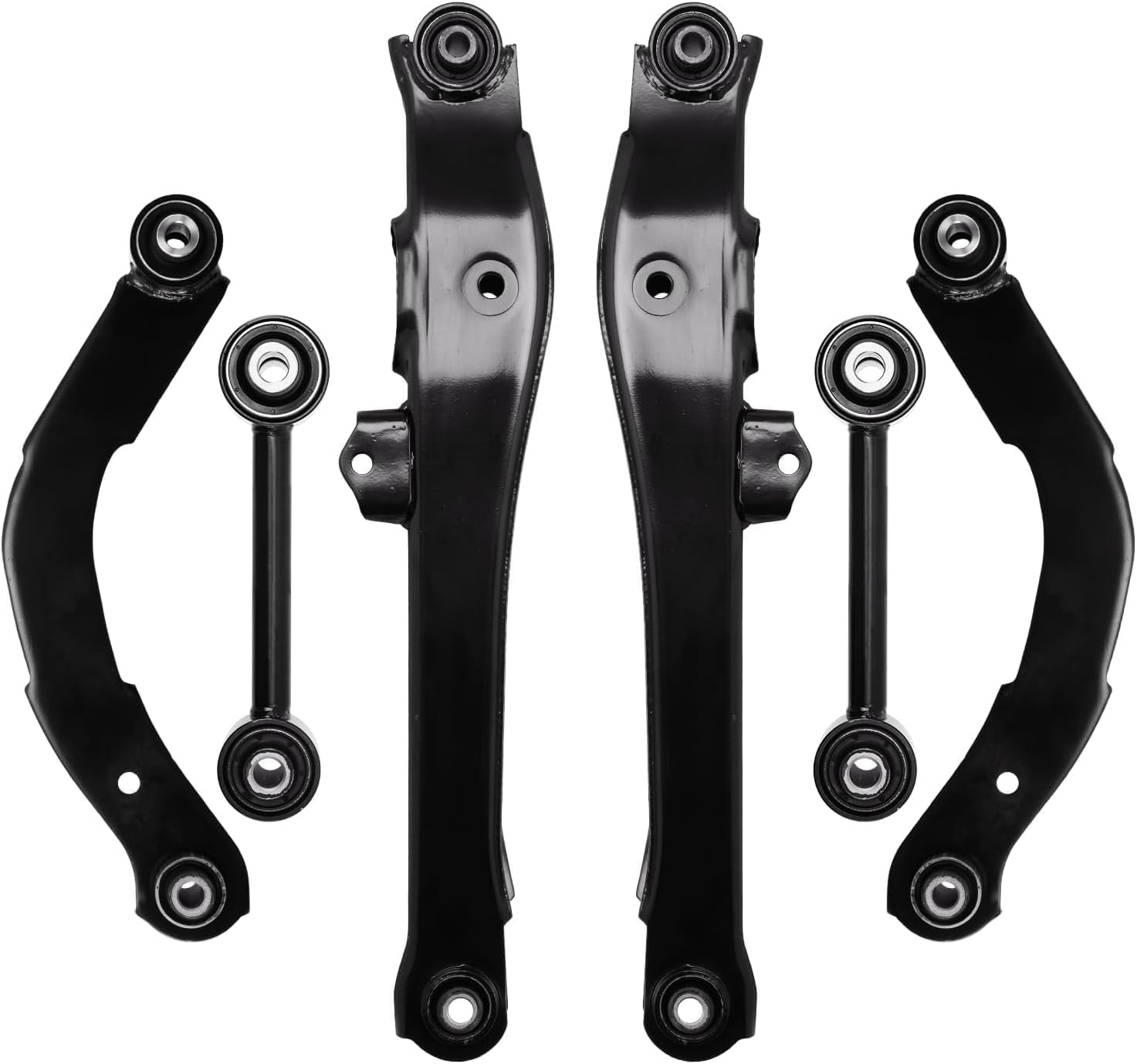 PHILTOP 6pcs Control Arms Kit Compatile with Caliber 2007-2010, Patriot 2007-2009, Compass 2007-2009, Upper Lateral Arms+Rear Lower Control Arms+Rear Lower Rearward Lateral Toe Arms