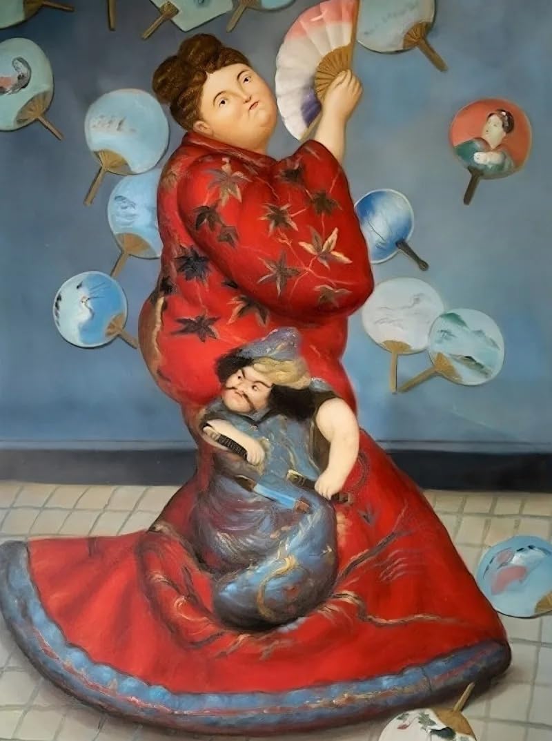 Fernando Botero Danseuse Affiche Toile Moderne sans Cadre 40x60