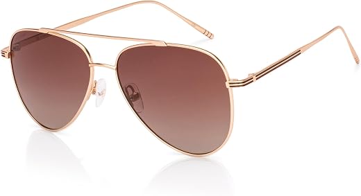 John Jacobs | Pilot Full Rim | Polarized and 100% UV Protected Sunglasses | For Men and Women | Medium | JJ S11472L