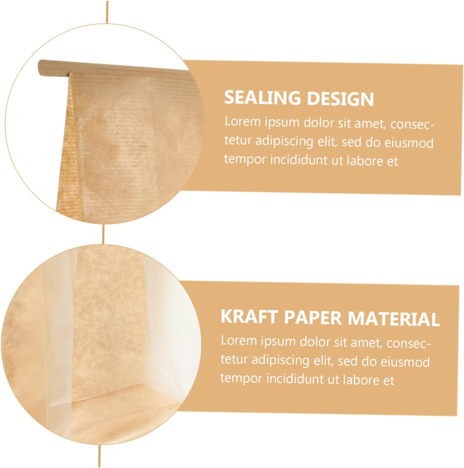 50pcs Bakery Bags with Clear Window Kraft Paper Bread Bags for Homemade Bread Oil-resistant Snack Wrapping for Cookies and Toast Food Grade Packaging Supplies