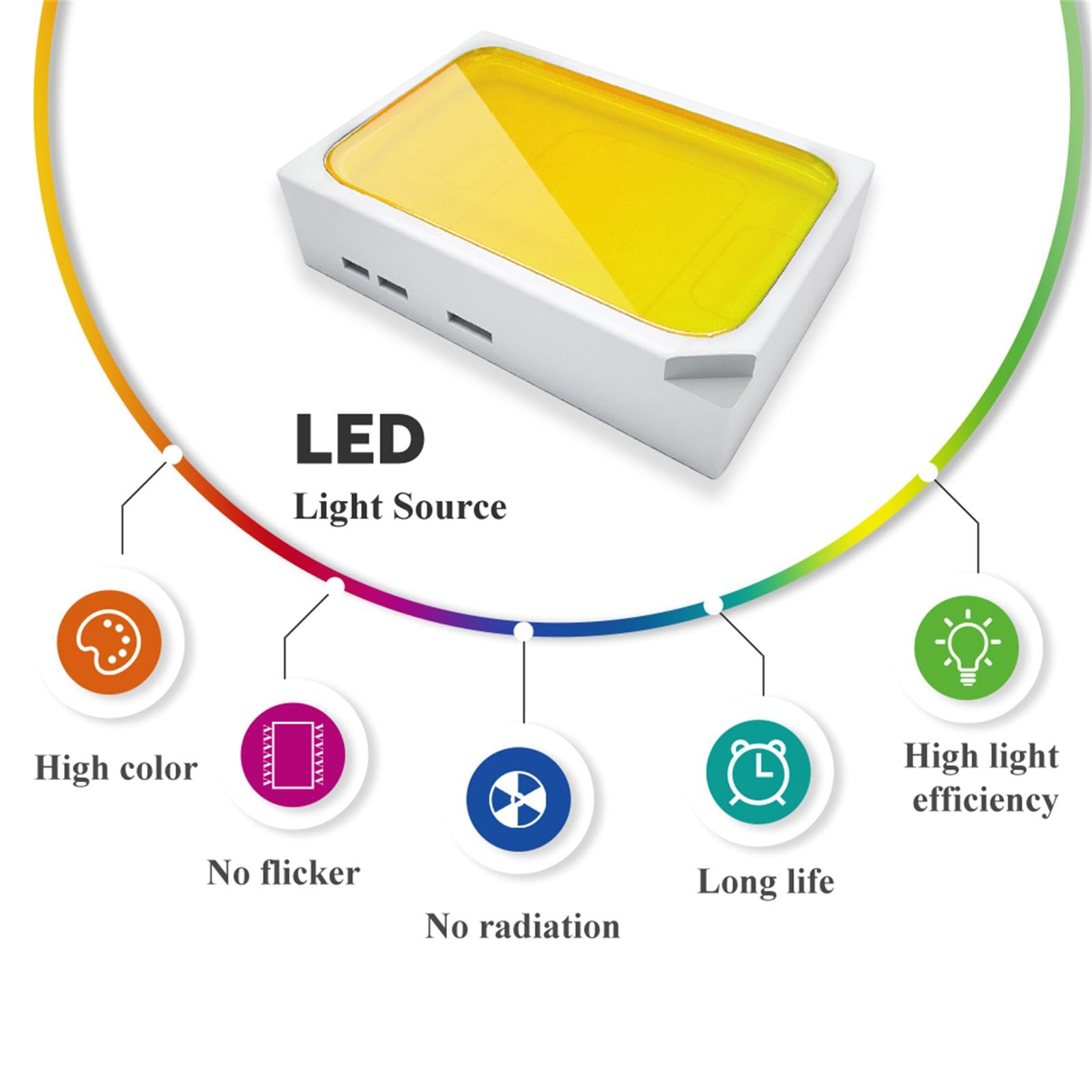 CANMEIJIA Lampa ścienna LED 8 W 3000 K czarna 2 szt
