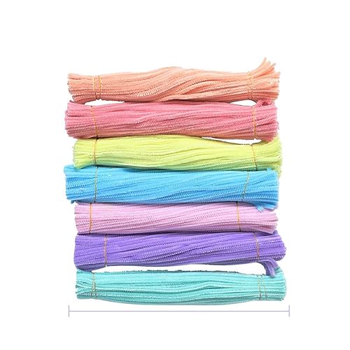 Miniatura 4 de 50 piezas de limpiapipas, suministros para manualidades, tallos de felpilla multicolor para proyectos de arte y manualidades, decoraciones creativas