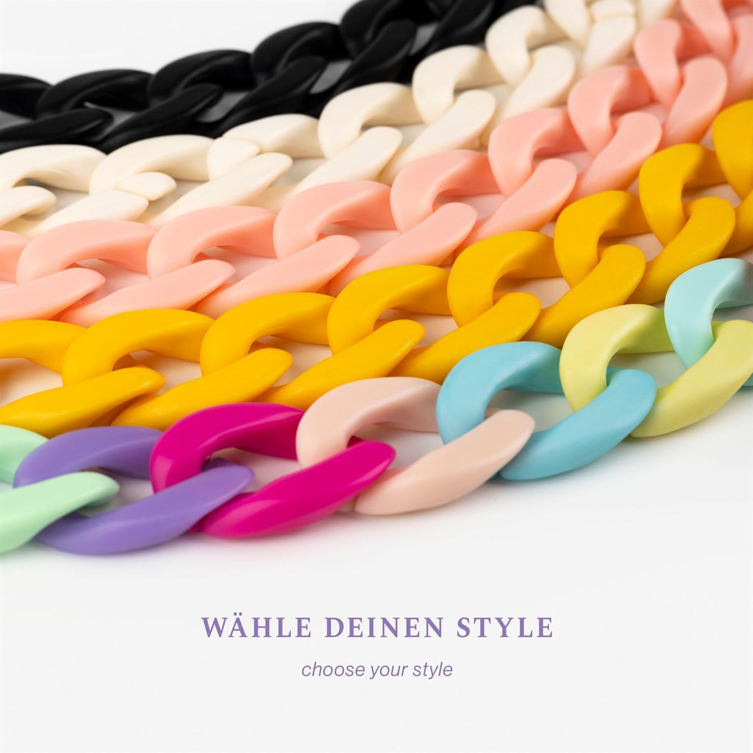 ONEFLOW Handyanhänger fürs Handgelenk, Universal Handykette kurz Handschlaufe, Handyband für Hüllen Abnehmbar, Anhänger Kette mit Karabiner für alle Handys, Chainless Urban Chain - PARENT