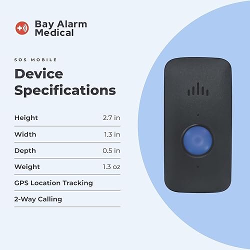 Miniatura 6 de Bay Alarm Medical SOS Mobile GPS - Alerta médica 247 con detección de caídas opcional para personas mayores - Llamada para activar - Sistema de