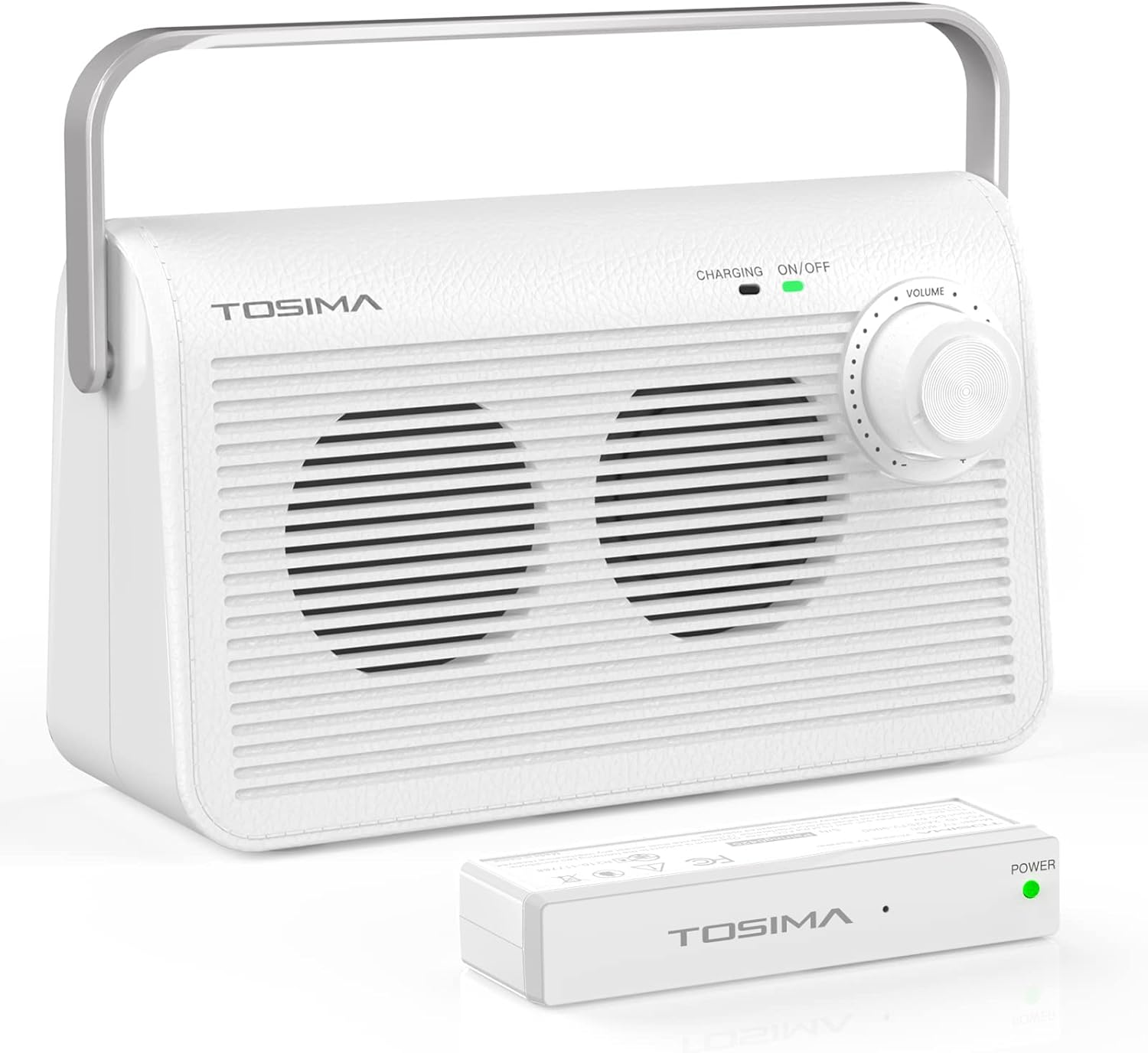 Tosima TV9000W Wireless Speaker for TV, Easy Control Portable TV Soundbox for Elderly (TV Need 3.5mm Jack or Audio Out Plug)