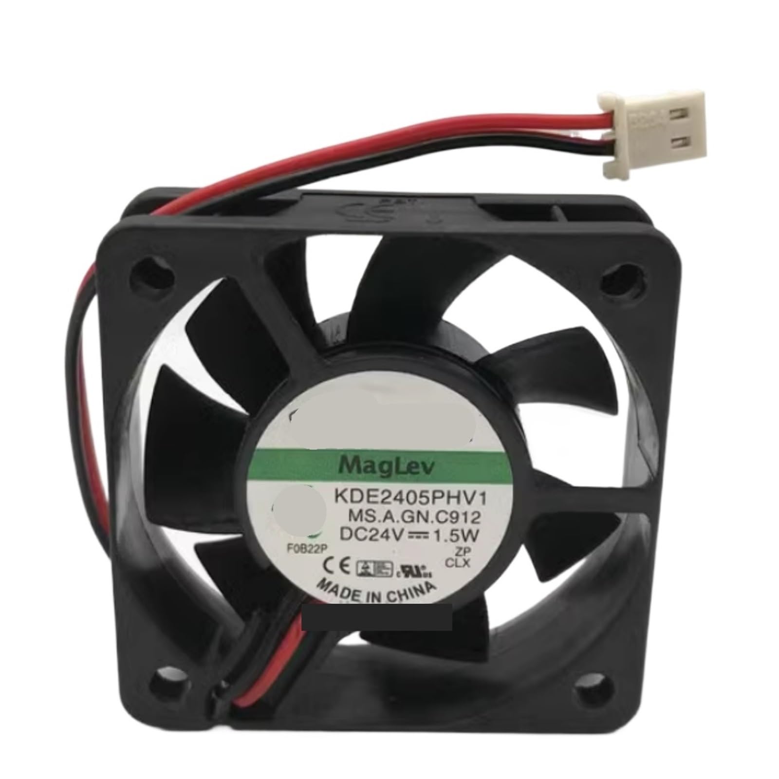 YUSKICCNE KDE2405PHV1 5015 24V 1.5W 5CM Two-Wire Inverter Cooling Fan