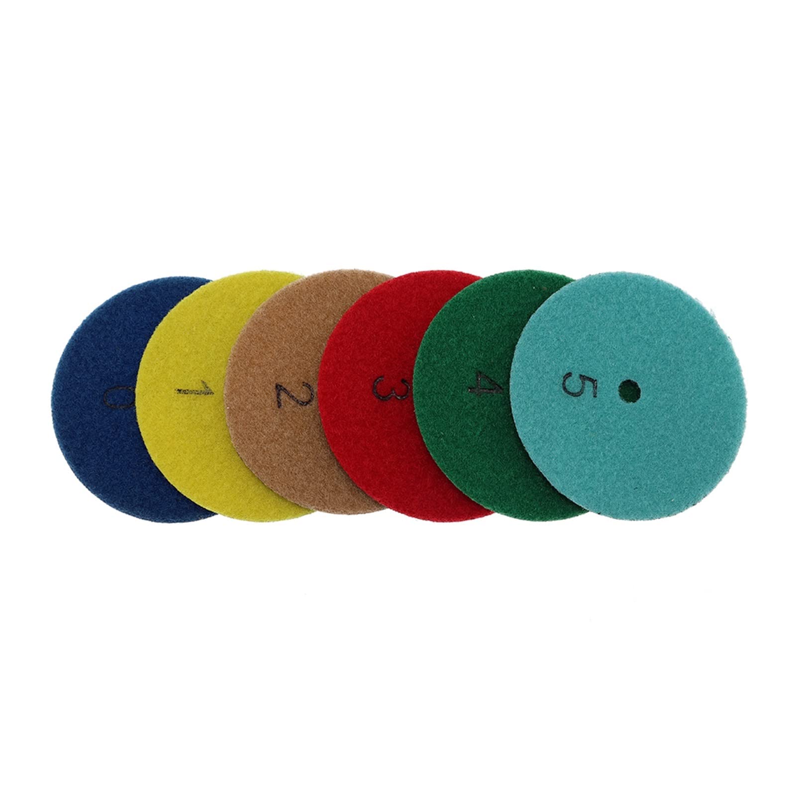 CAREG 6Pcs Super 4Inch Tamponi for lucidatura diamantati a secco 100mm Dischi abrasivi flessibili Nuovo design Marmo Granito Pietra Mole abrasive Durable ( Color : Combon B , Size : 0_6 PCS_4 INCHES )