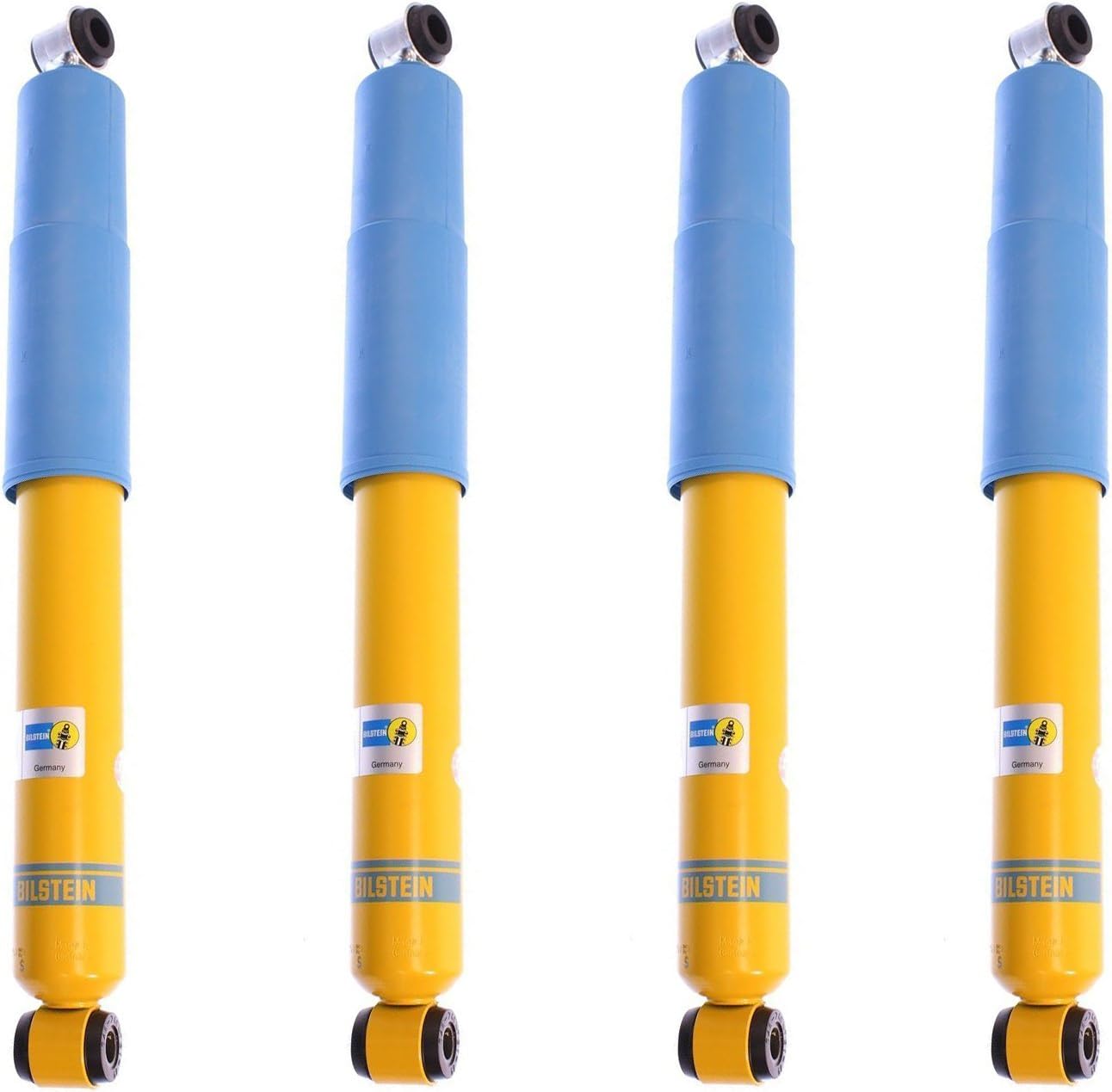 Bilstein 24-141727 & 24-141734 Front and Rear B6 4600 Suspension Shock Absorbers Fits 2006 2011 Wrangler JK - Consistent Fade Free Performance, Monotube Design
