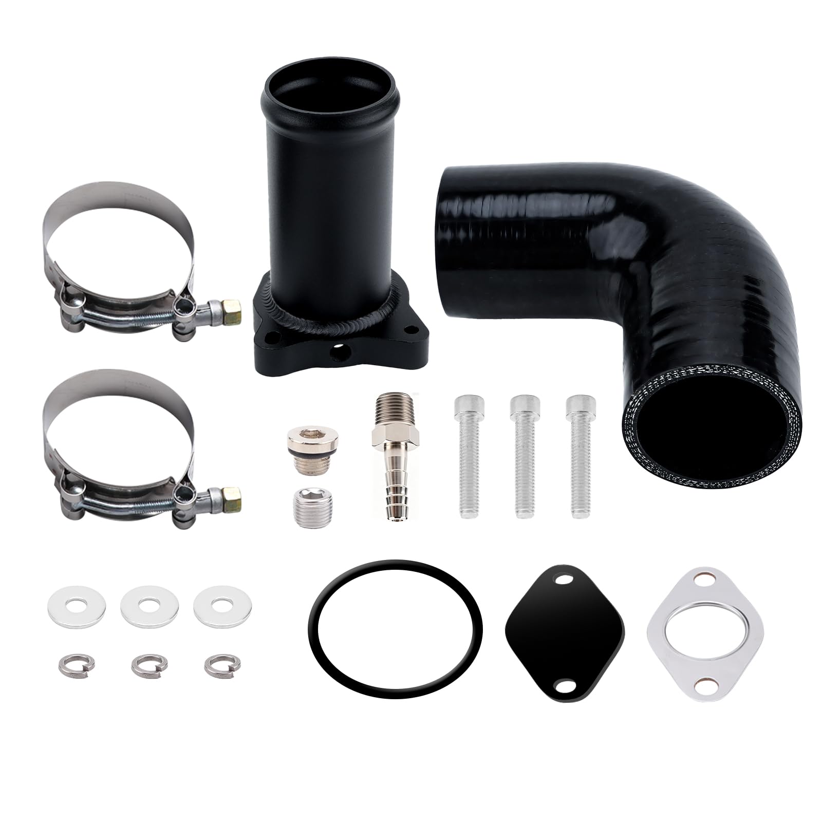 Kit Suppression Vanne EGR 1.9 TDI, EGR Valve Removal 57mm convient pour moteurs ASZ BKC BXE ARL BLT BJB BXF BSW BUK BPX AXC AXB AUY BTB, pour A3 A4 A6 Golf OE 038131501AT 038131501T 038131501AB noir