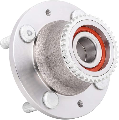 Miniatura 4 de QJZ Paquete de 1 541009 Conjunto de rodamiento de cubo de rueda trasera compatible con modelos ABS de 4 ruedas solamente Chevrolet Aveo 2004-2011,