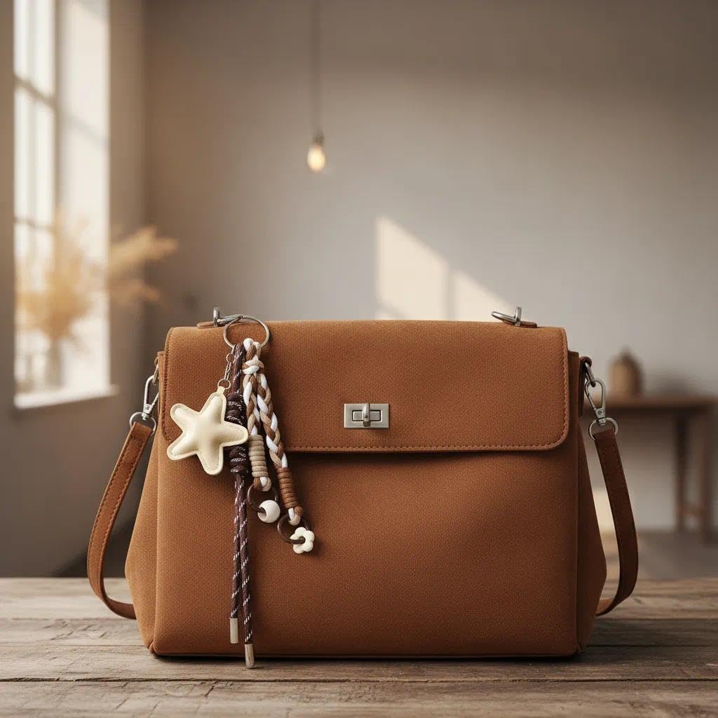 QTMY Cute Star Braided Keychain Bag Charms for Handbag Purse Backpack Accessories Bogg Bag,483 - Image 4