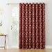 Sun Zero Celestia Circular Energy Efficient Curtain Panel, 54" x 84", Brick Red