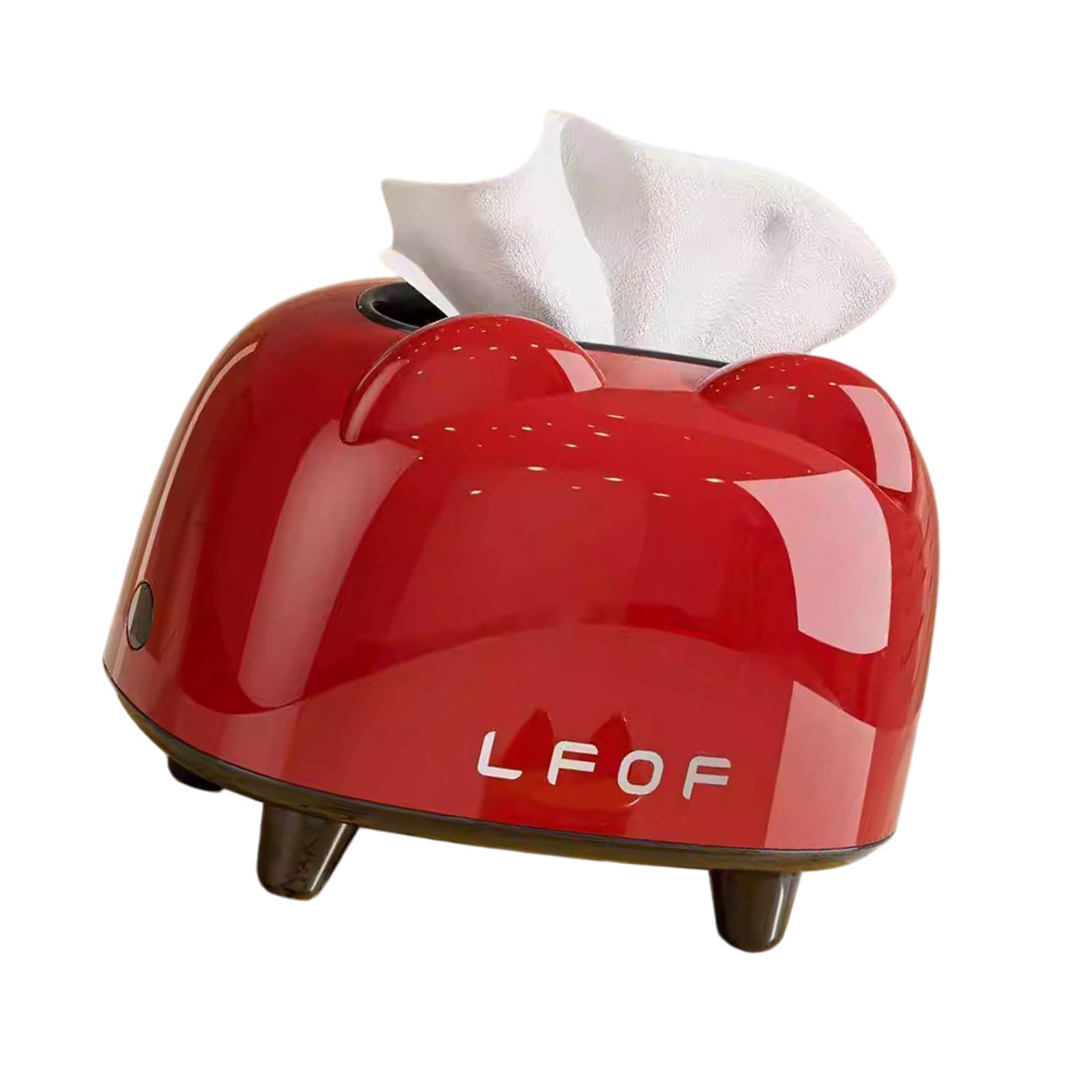 Xinsheinelry Stylish Desktop Tissue Dispenser with Spring Mechanism Paper Towel Container for Sofa Table Decoration Spring Open Tissue Dispenser