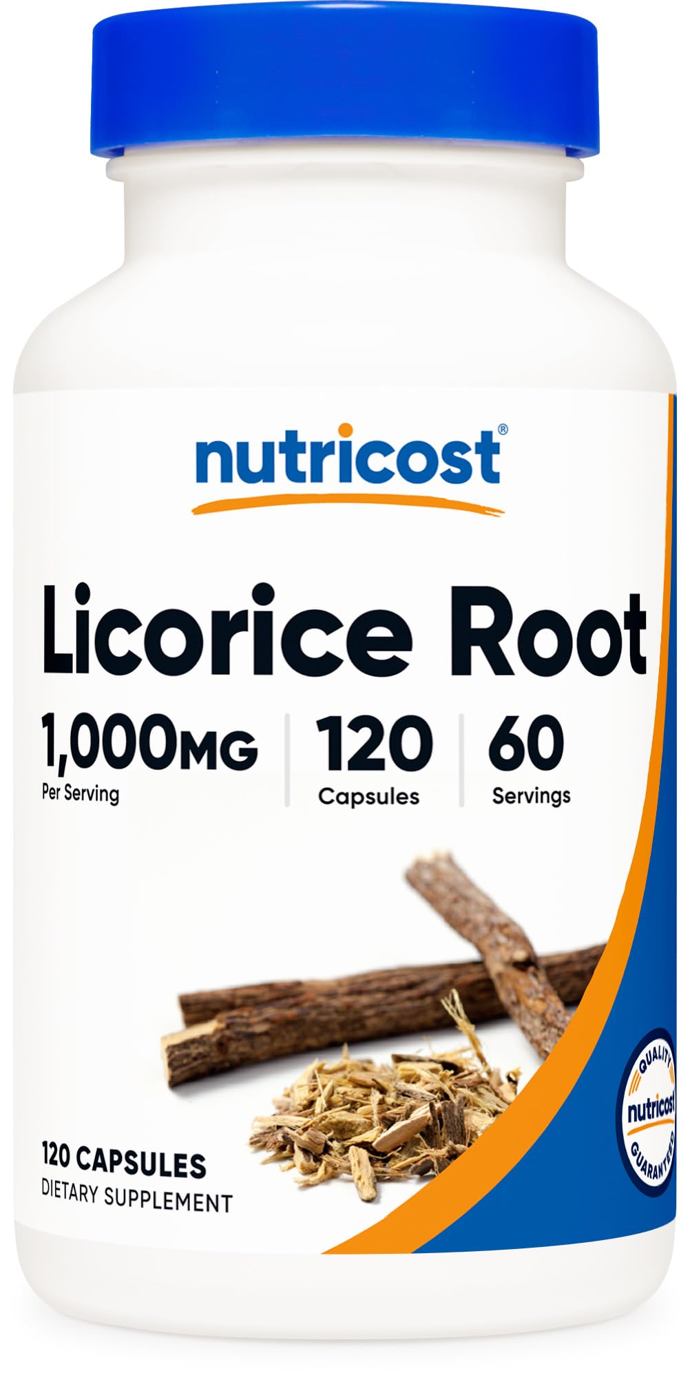 Licorice Root 500mg, 120 Capsules - Non-GMO, Gluten Free
