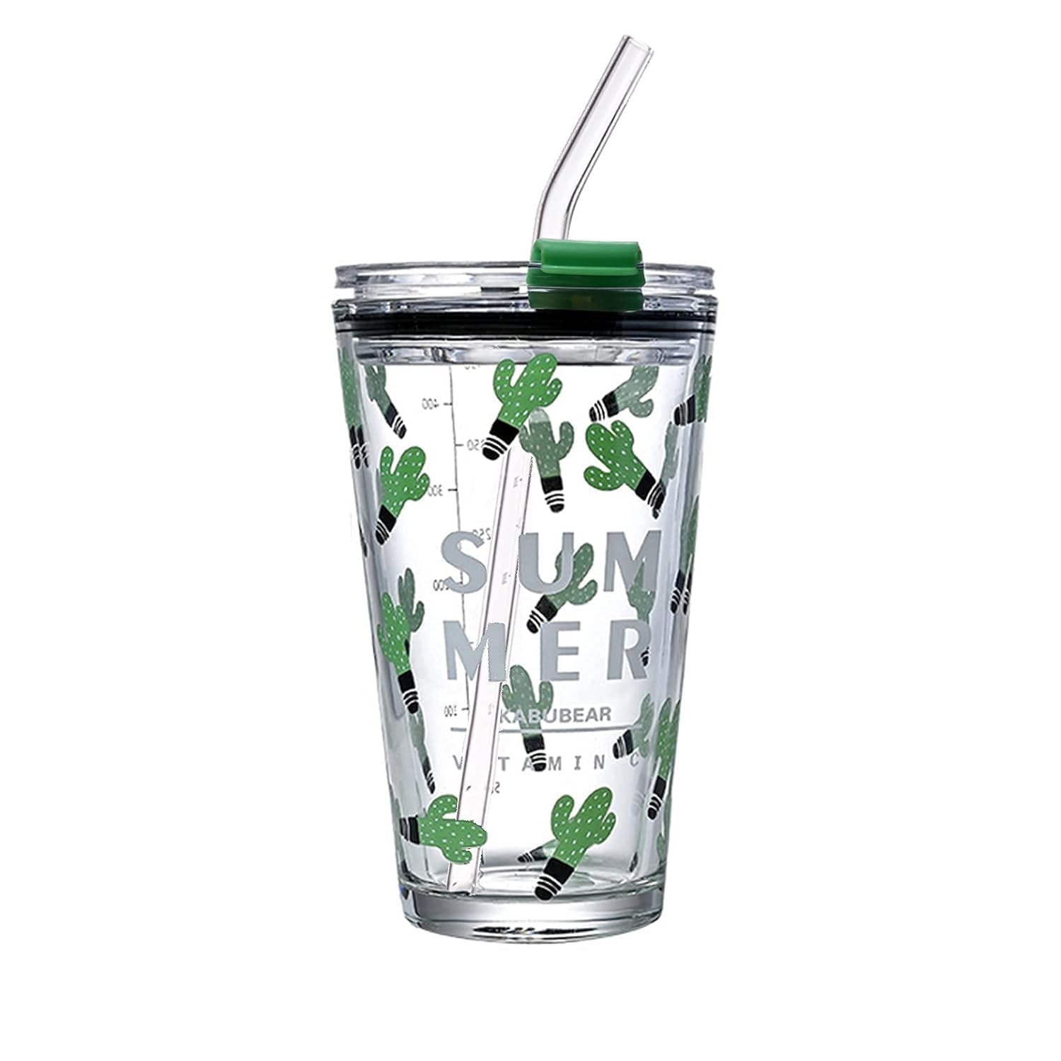 KiKiluxxa Glass Sipper - Stylish Reusable Bottle -17