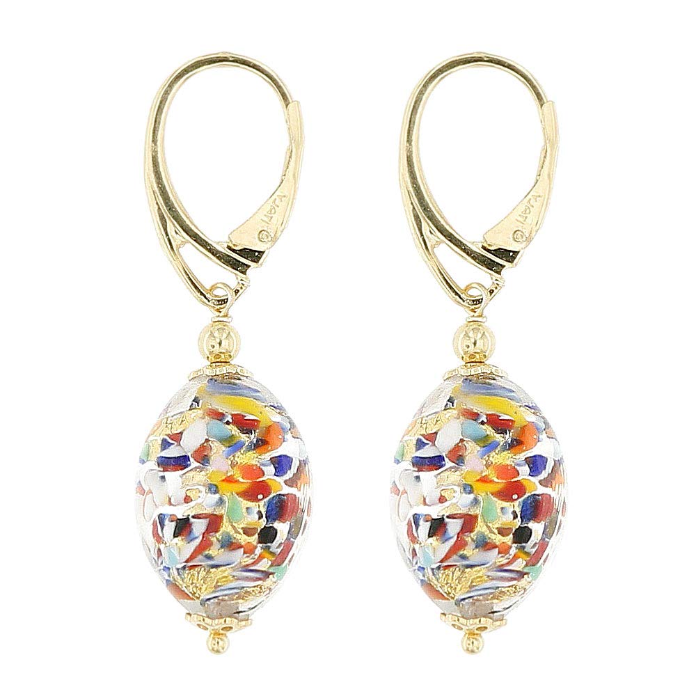 Venetiaurum – Ohrstecker für Damen mit perlen aus echtem Muranoglas und sterling-silber 925 – Schmuck “Made in Italy” zertifiziert