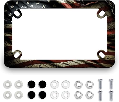 Miniatura 8 de Marco de matrícula de dragón para motocicleta, escala colorida, de acero inoxidable, divertido soporte para matrícula de motocicleta, porta Escala