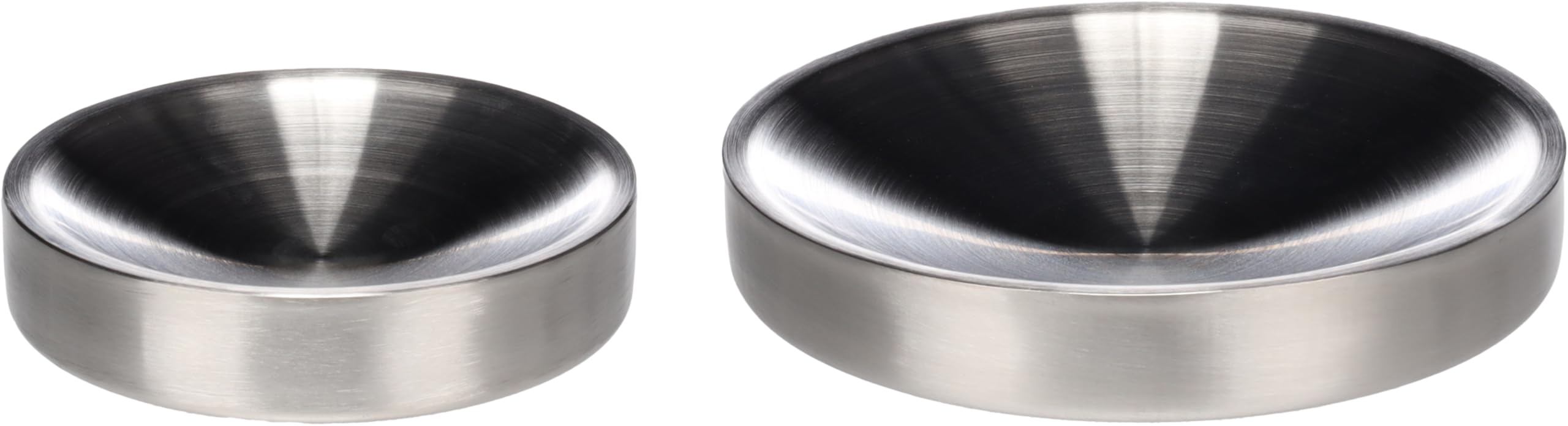 Ciotola per gatti in acciaio inox argento antiscivolo 110ml