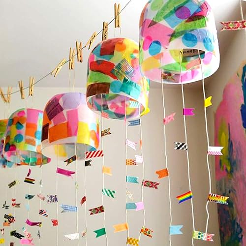 Vista 12 de Outuxed 400 hojas de papel de seda a granel para bolsas de regalo, papel de seda arcoíris de 11.5 x 8 pulgadas, 40 multicolor para envoltura