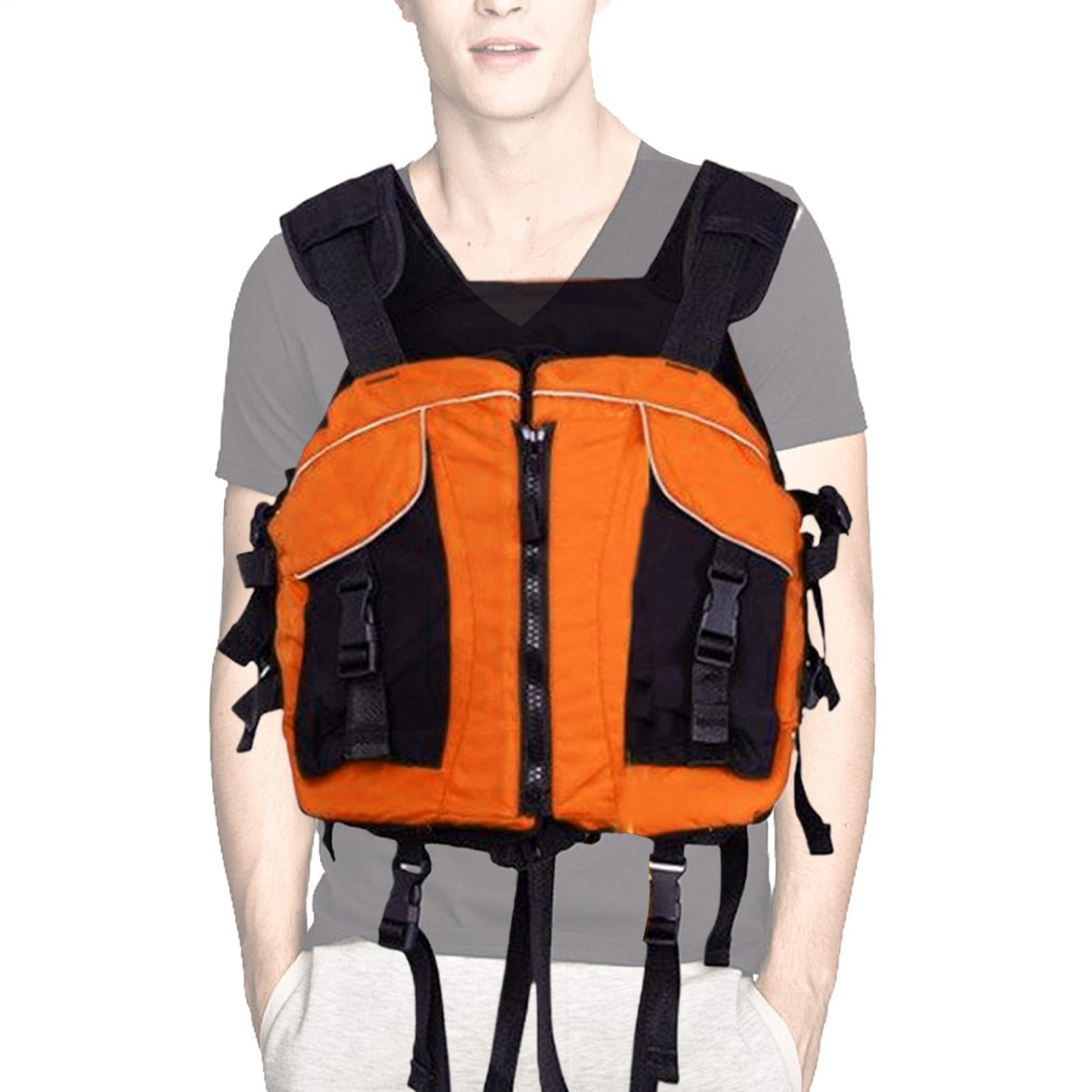 Giubbotto Salvagente per Adulti Kayak Costume Da Bagno Da Surf | Gilet Galleggiante Per Nuoto Per Uomo Pescatore Nuotatore Fiumi Pesca A Mosca Spiaggia Snorkeling Apnea Kayak Rafting Surf