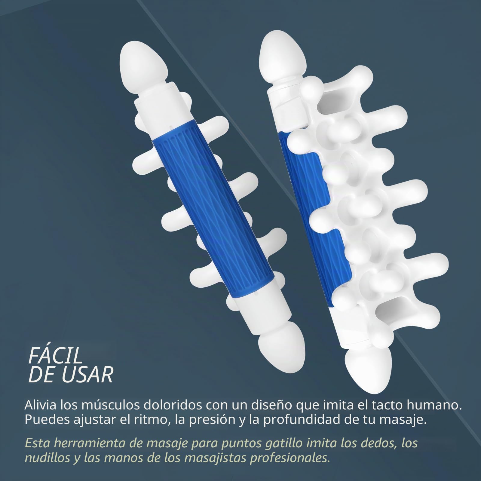 Herramienta de masaje de fascia, lanzador de fascia para celulitis, puntos de activación, relajación muscular, herramienta de liberación miofascial de mano para cada parte del cuerpo