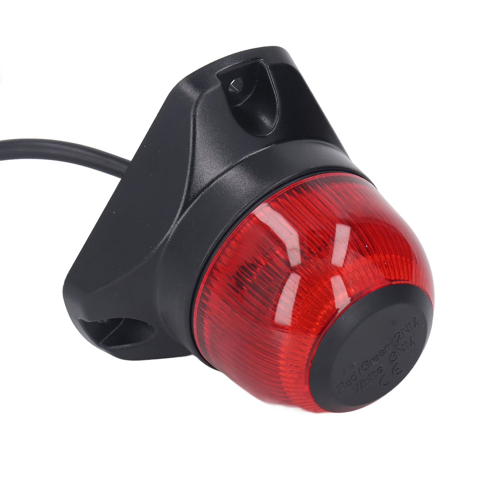 Luce di navigazione per barca Luce di poppa pieghevole a LED antiriflesso DC10‑30V 3W Segnale di navigazione marina (Rojo 2NM 87LM)