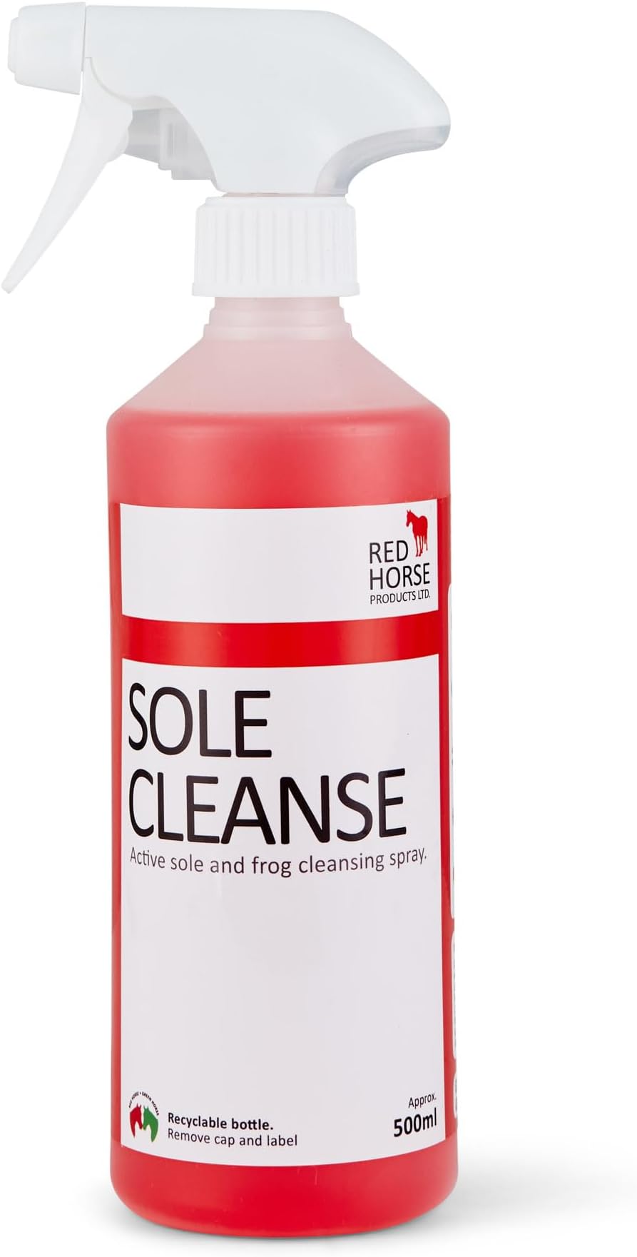 Sole Cleanse - Horse Hoof Thrush Spray (500ml) | Hoof Cleansing Spray | Hoof Sole & frog Thrush Cleansing Spray | Natural Formulation | Non-caustic | Hoof Cleaner