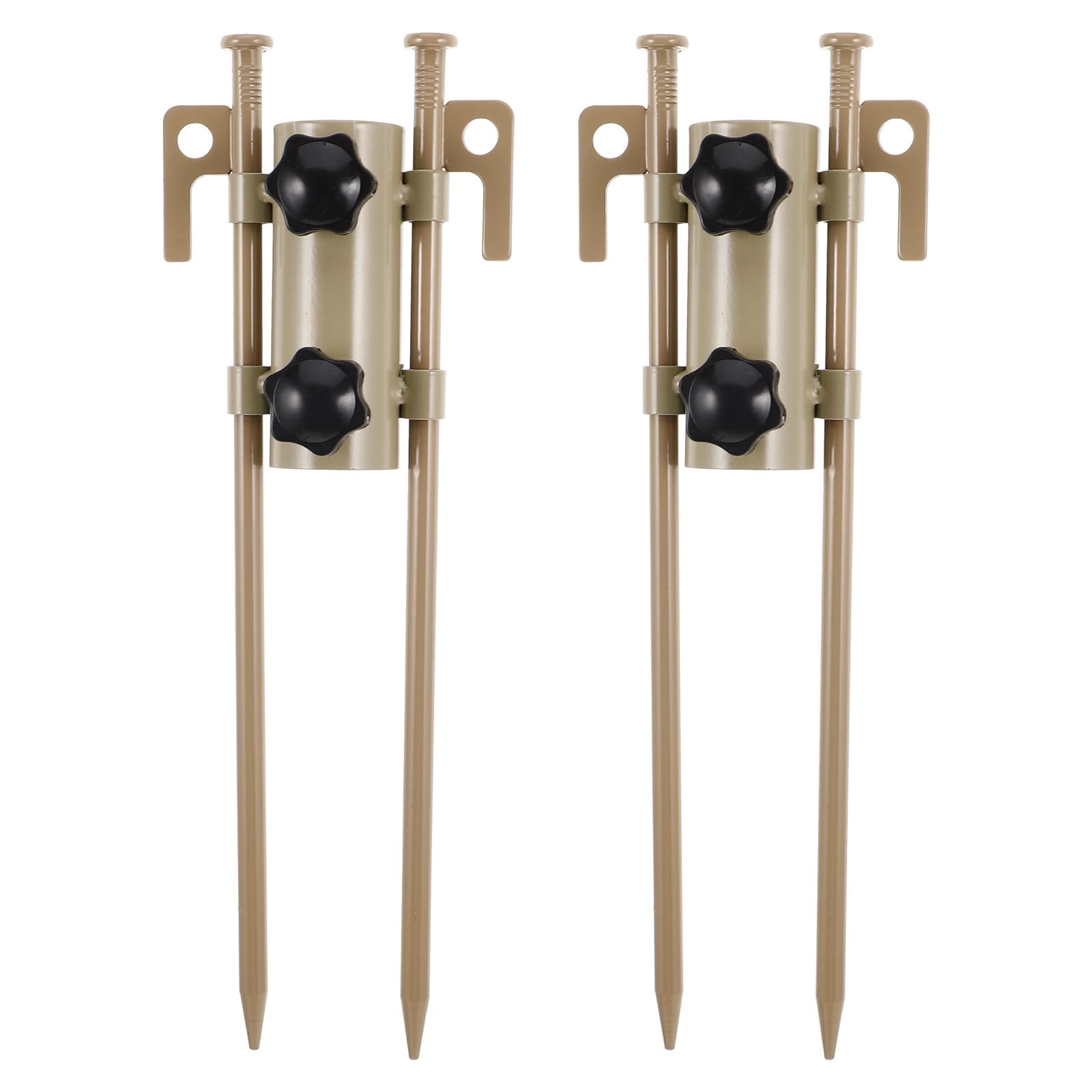 Ciieeo 6 Stück Verstellbare Outdoor Zeltstangenhalter Set aus Hochfestem Aluminium Flexible für Campingzelte und Planen Stabile Befestigung Robust für Baldachin und Zeltgestänge