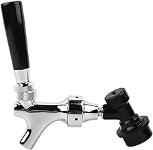 OUSIKA Beer Faucet Beer Tap Draft Beer Keg Tap Stainless Steel Adjustable Beer Dispenser for Keg Tap Tower, Beer Dispensing Tap Dispensers