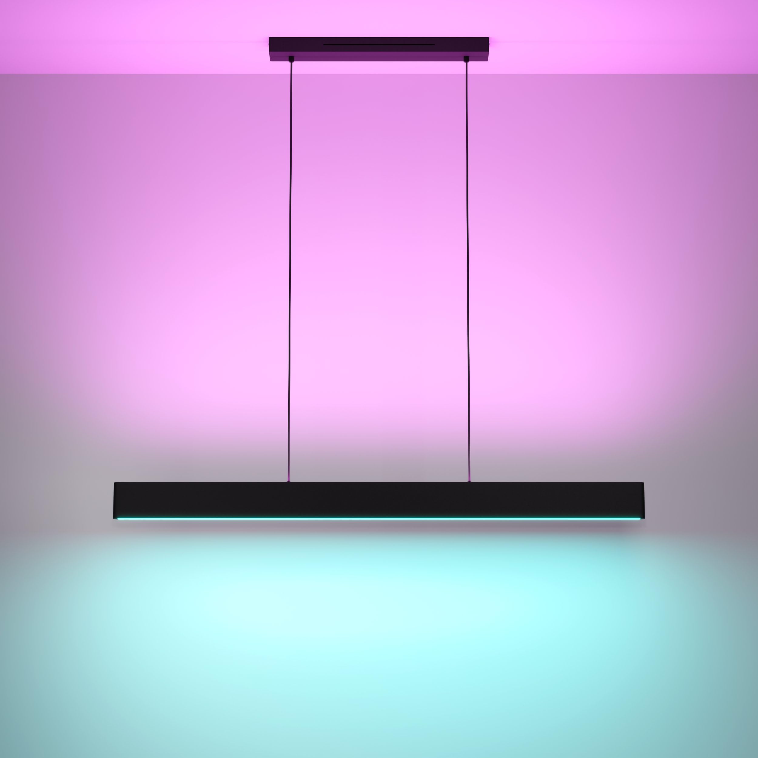 EGLO connect.z Smart-Home LED Pendelleuchte Andreas-Z | Hängelampe aus Metall in Schwarz, ZigBee, App und Sprachsteuerung Alexa, warmweiß-kaltweiß, RGB, dimmbar