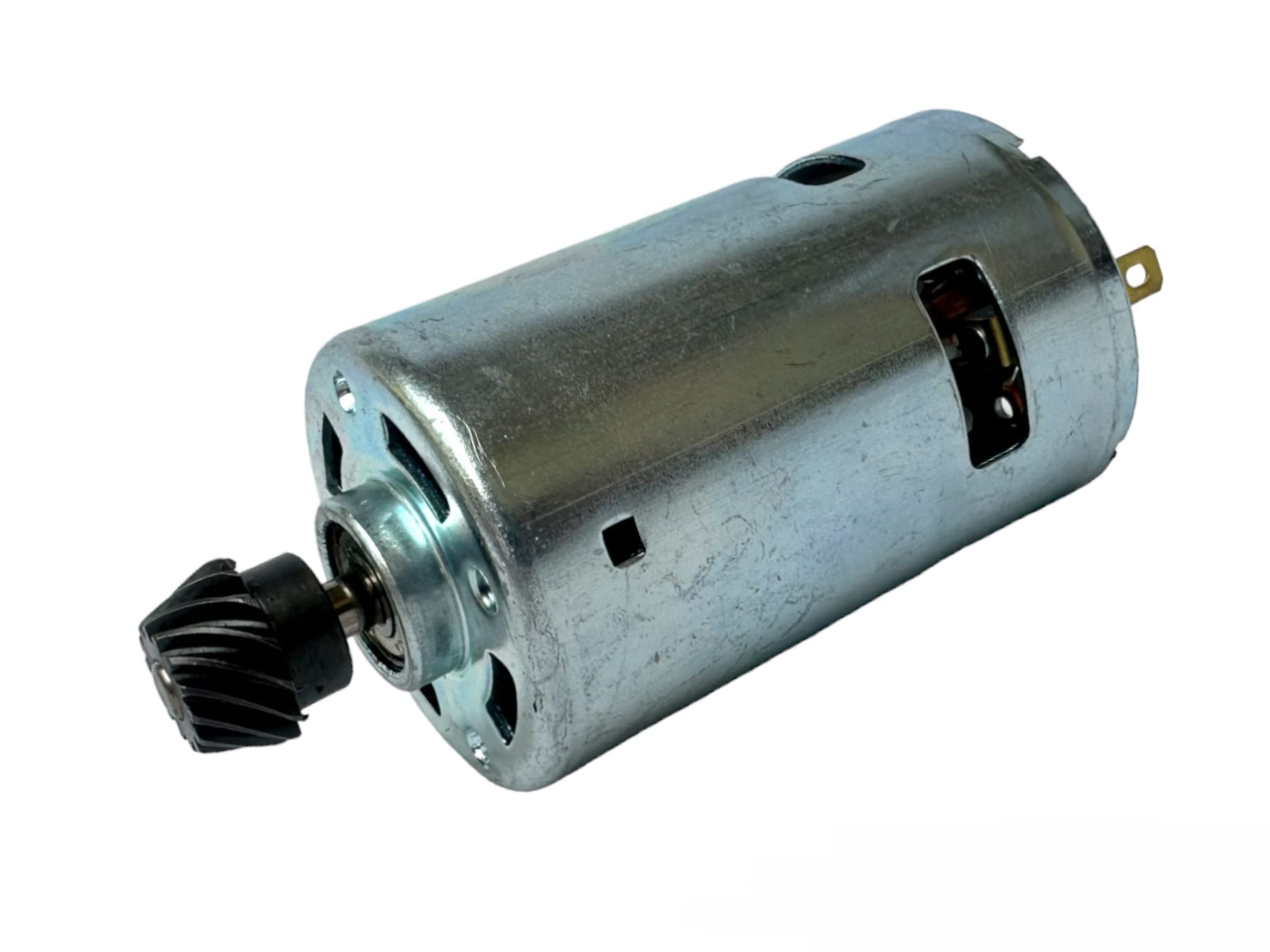 TANIASHOP Motore di Ricambio 12V per Abbacchiatore Scuotiolive Scuotitore Completo di Pignone 14 Denti Ricambio Motorino Elettrico