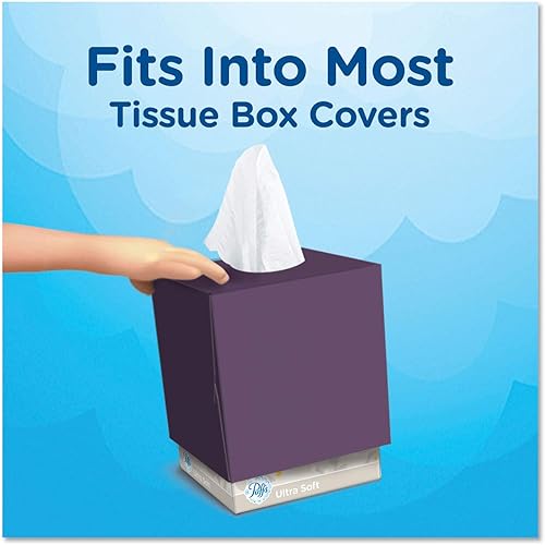 Miniatura 8 de Plus Lotion Facial Tissue, 1 capa, blanco, 56 hojascaja, 24 cajascartón