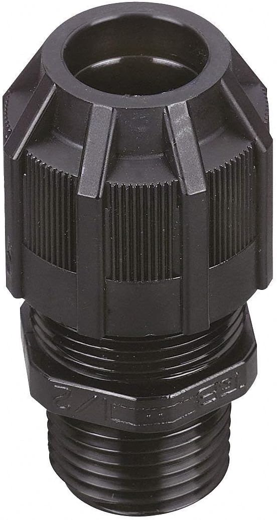 Thomas & Betts 2921NM 1/2" Ranger? Liquidtight Cord Connector-Straight. Body material-Weather stabilized nylon Bushing-Rubber