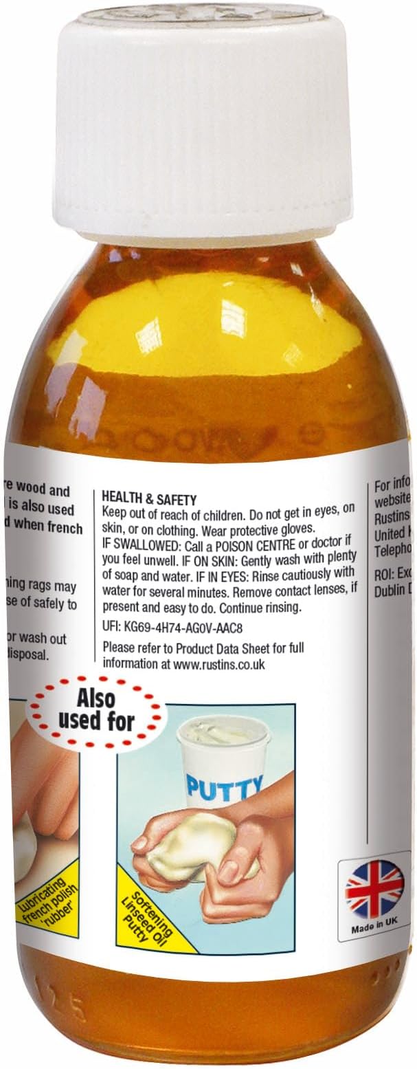 Rustins Raw Linseed Oil 125ml