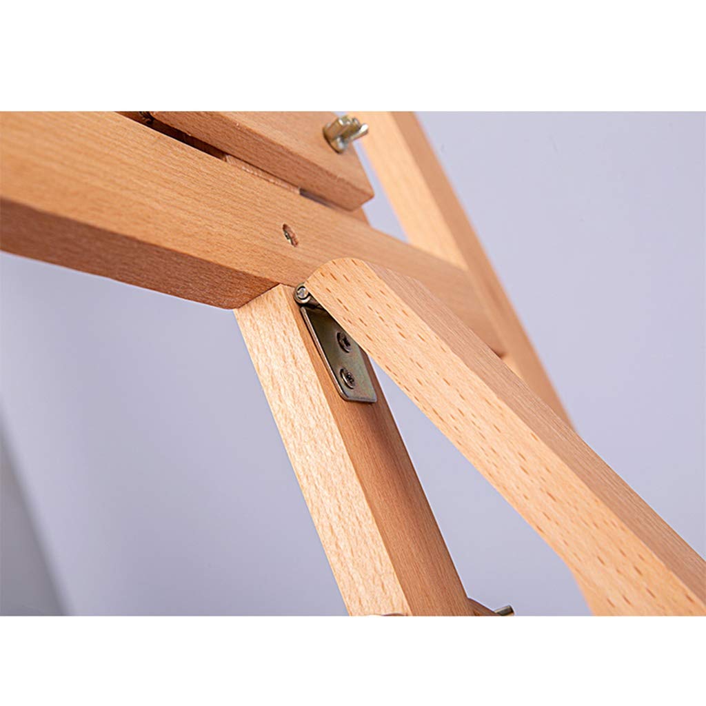 Soporte de exhibición de madera, caballete de pintura para estudiantes, caballete de altura ajustable, para obras de arte, diseño gráfico, lectura, escritura 58 * 116,3 cm