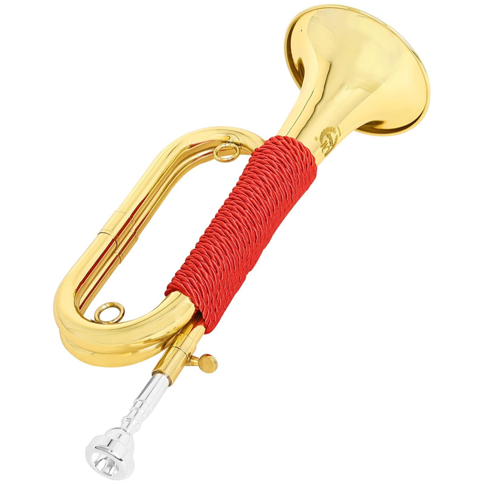 Messing Kavallerie Bugle Orchester Instrument Vergoldet Anfänger Freundlicher Signalhorn für Ehrenwachen Festivals Messing Blasinstrument für Anfänger