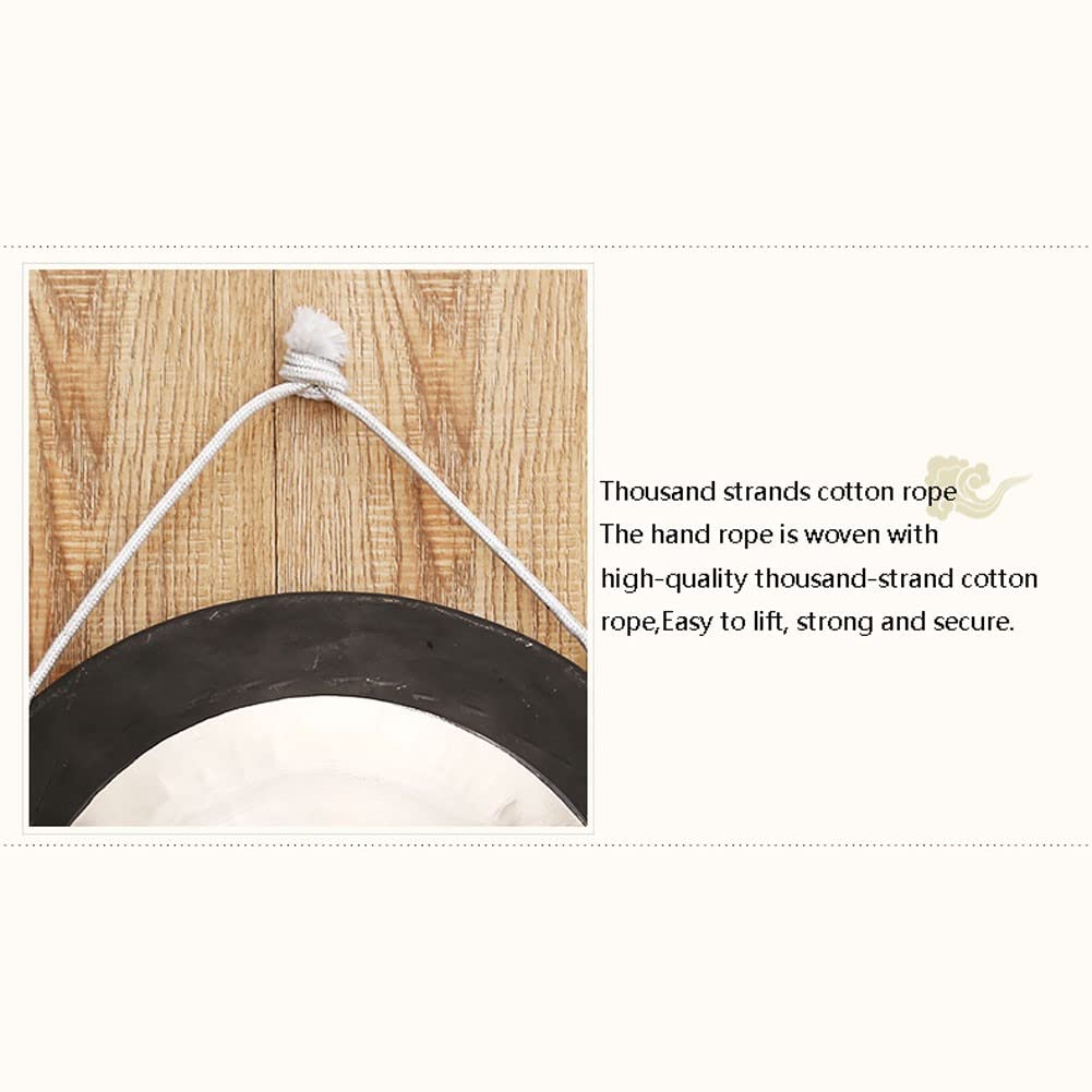 VGAZE gong Chinese gong Chimes Large gong Mini gong36Cm-100Cm Gongs and Drums Include Gongs and Suspension Ropes Authentic Chinese Jiao Gong's Concentrated Sound Tone Handmade(Color:50cm,Size:)