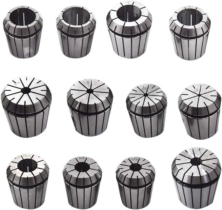 Promo Discount Up To 70% Off 12Pcs ER40 Collets Common Size 1/8 3/16 1/4 5/16 3/8 1/2 5/8 3/4 1 1-1/16 1-1/8 Review Discount 12Pcs ER40 Collets Common Size 1/8 3/16 1/4 5/16 3/8 1/2 5/8 3/4 1 1-1/16 1-1/8