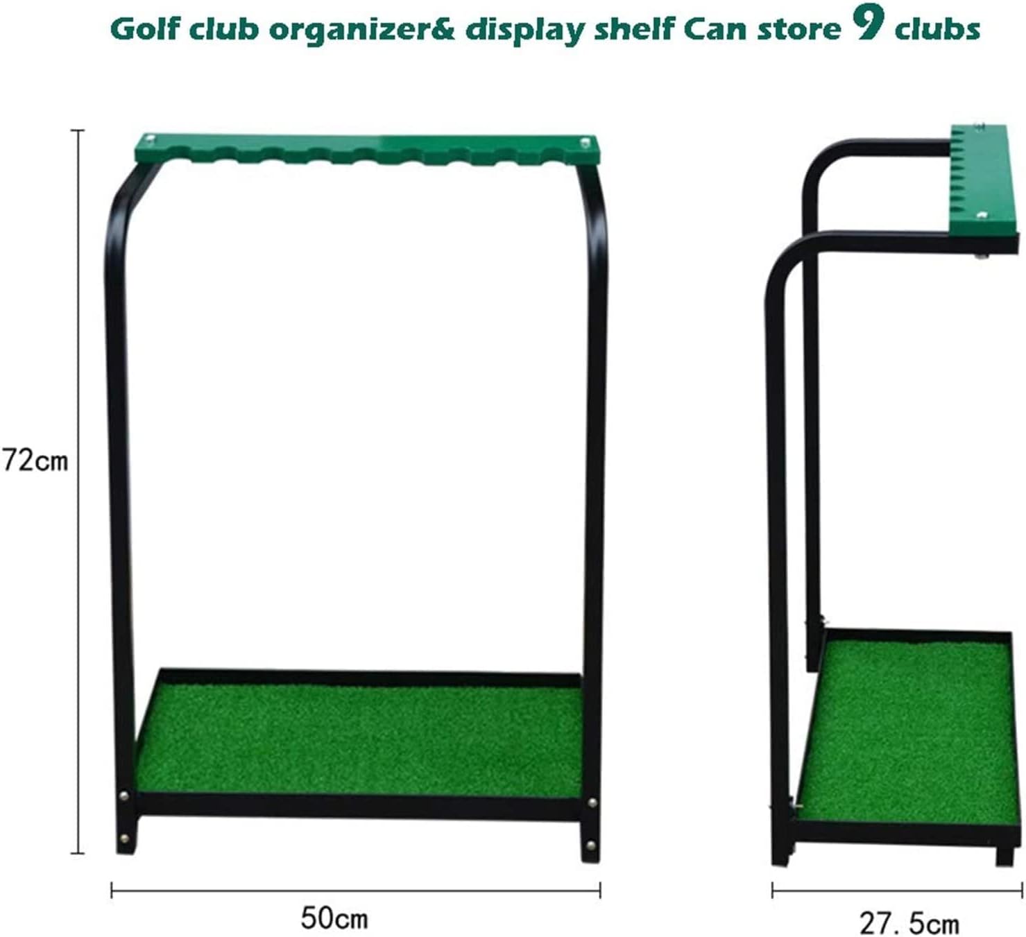 Golf Putter Rack Holder Storage 9 Clubs, Golf Club Organizer, Golf Putter Rack Golf Club Display Rack, Golf Club Shelf