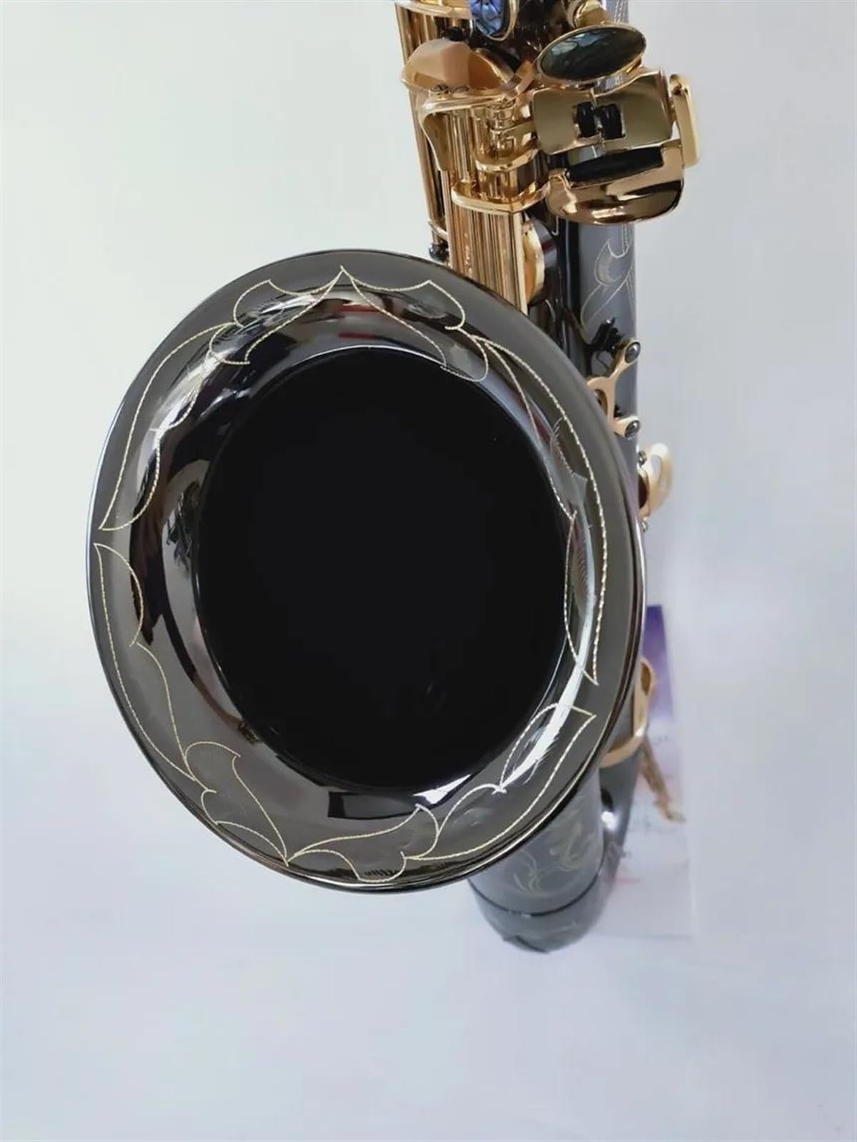 Saksofon Tenorowy B Flat Saksofon Tenorowy Gra Profesjonalnie. Instrument Muzyczny Czarne Złoto profesjonalny Saksofon