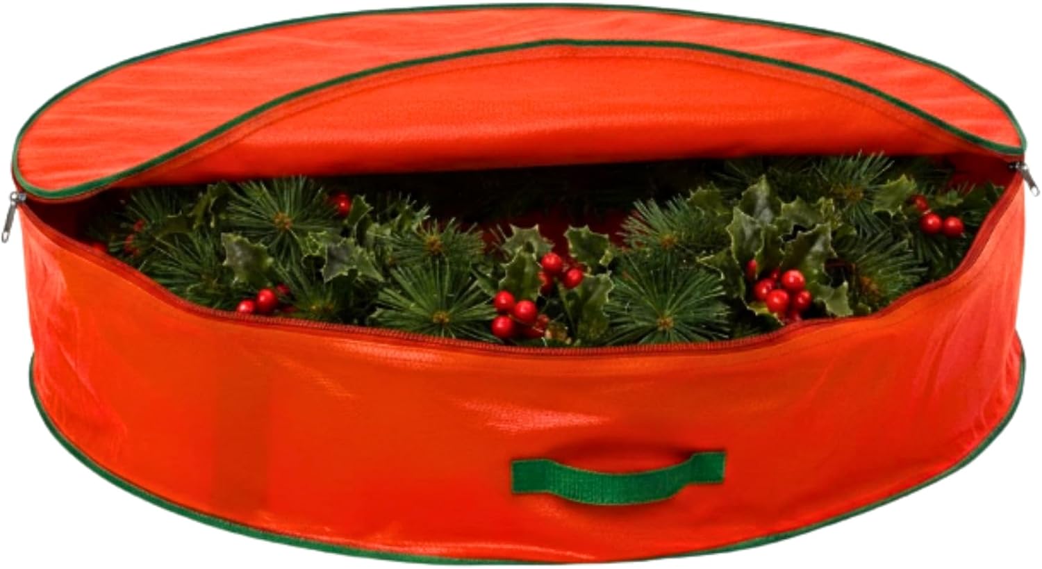 Girlanda bożonarodzeniowa torba do przechowywania - do 55 cm sztuczne wieńce, trwały, wodoodporny materiał, zapinany na zamek błyskawiczny pojemnik do przechowywania z uchwytami do przenoszenia