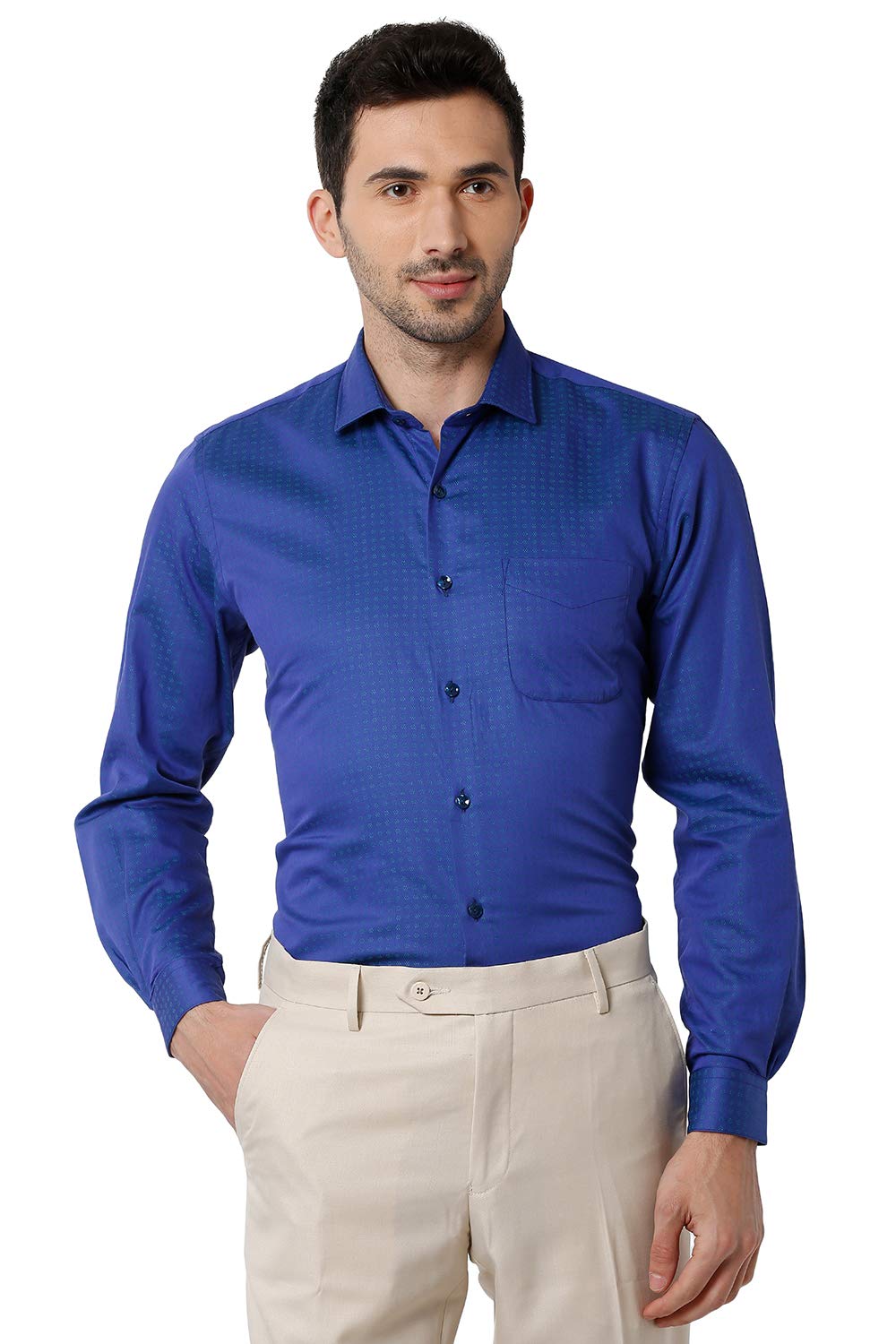 Men's Solid Regular Fit Formal Shirt