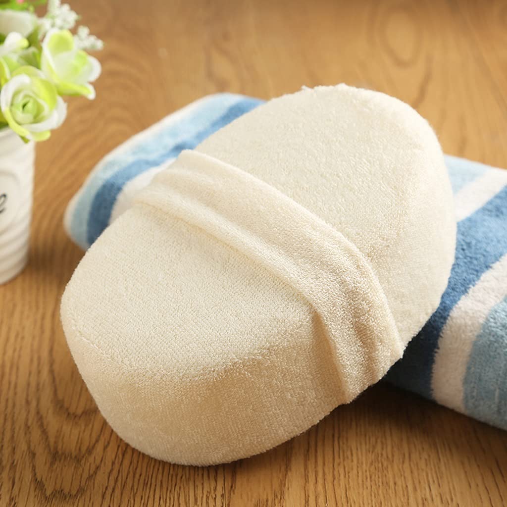 Asciugamano Esfoliante Spugna Loofah Scrubber Corpo Esfoliante, Tamponi e Spugne Loofah Naturali per Set da Bagno, Spugna Loofa Scrubber per Bagno e Doccia Guanti Esfolianti