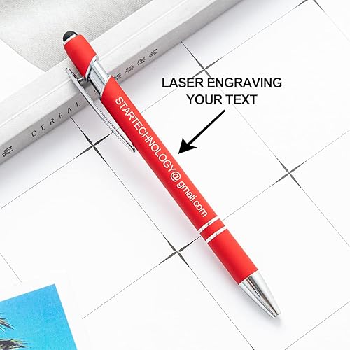 Miniatura 3 de AIFLM Bolígrafos personalizados con nombre a granel hasta 500 unidades de bolígrafos grabados gratis con tu nombre y texto para negocios,