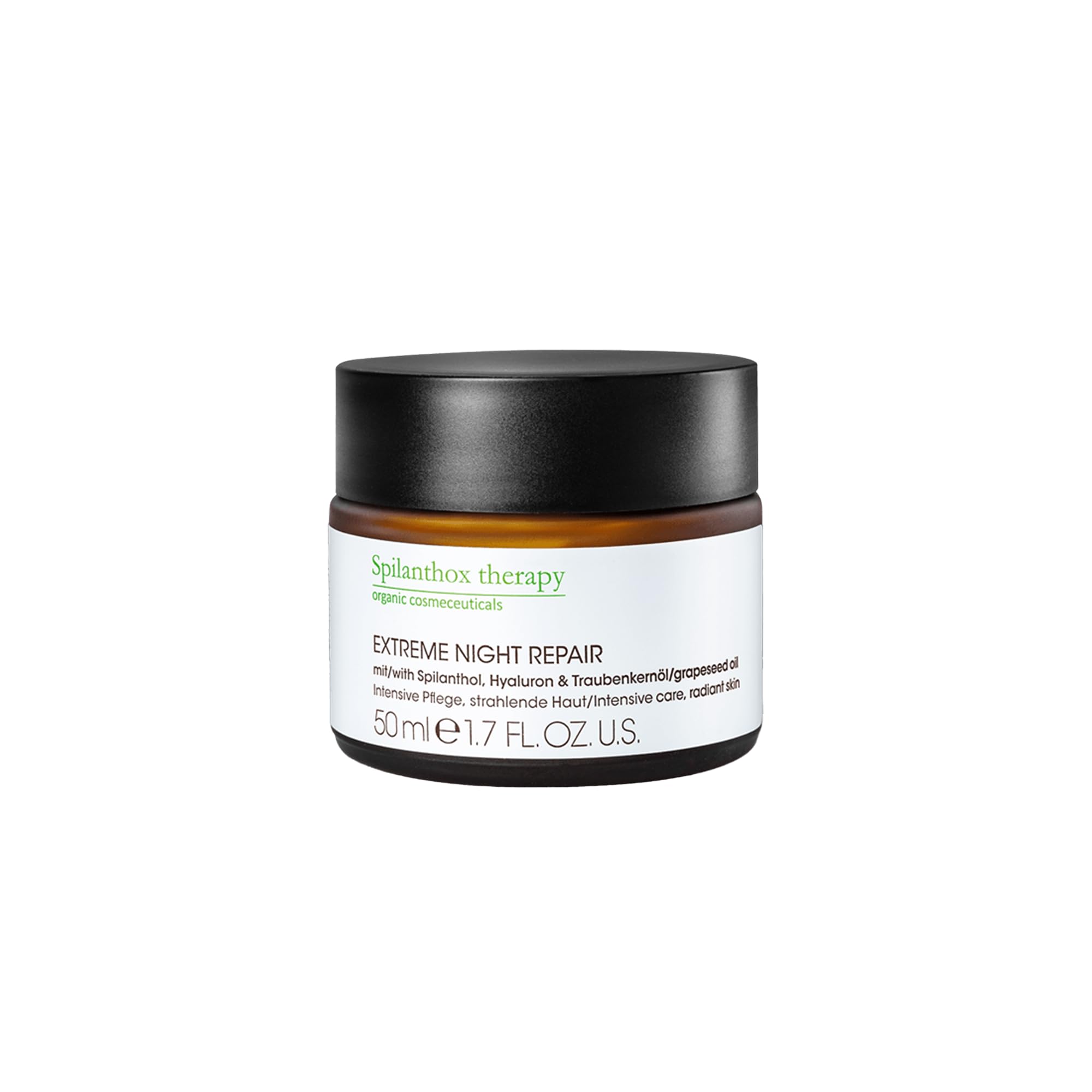Spilanthox therapy - Extreme Night Repair - Gesichtscreme zur Faltenreduktion - intensive Anti-Aging Gesichtspflege über Nacht - Spilanthol, Hyaluronsäure & Zink - Naturkosmetik - 50ml