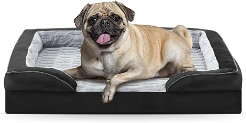 Miniatura 11 de FURTIME Cama ortopédica para perros extra grandes – Sofá cama impermeable XL para perro, cama de espuma de apoyo ultra cómoda con funda extraíble
